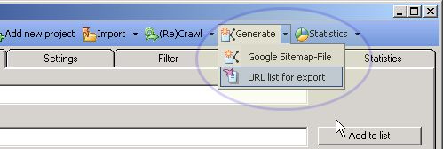 Generate Google Base bulk import file with GSiteCrawler for Windows